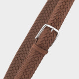 Braided Suede Belt Cognac - Gilberto - Space to Show