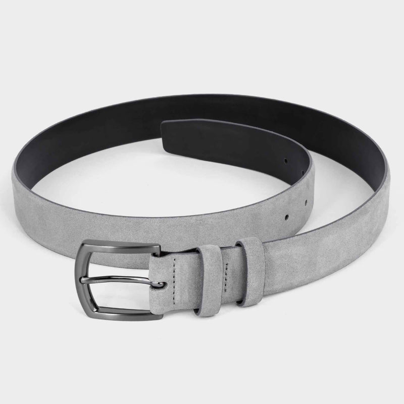 Handmade Leather Belt Grey - Umberto - Space to Show