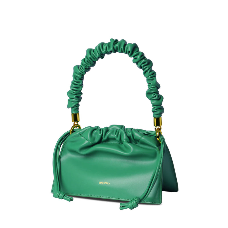 Drawstring Handbag - Green - Space to Show