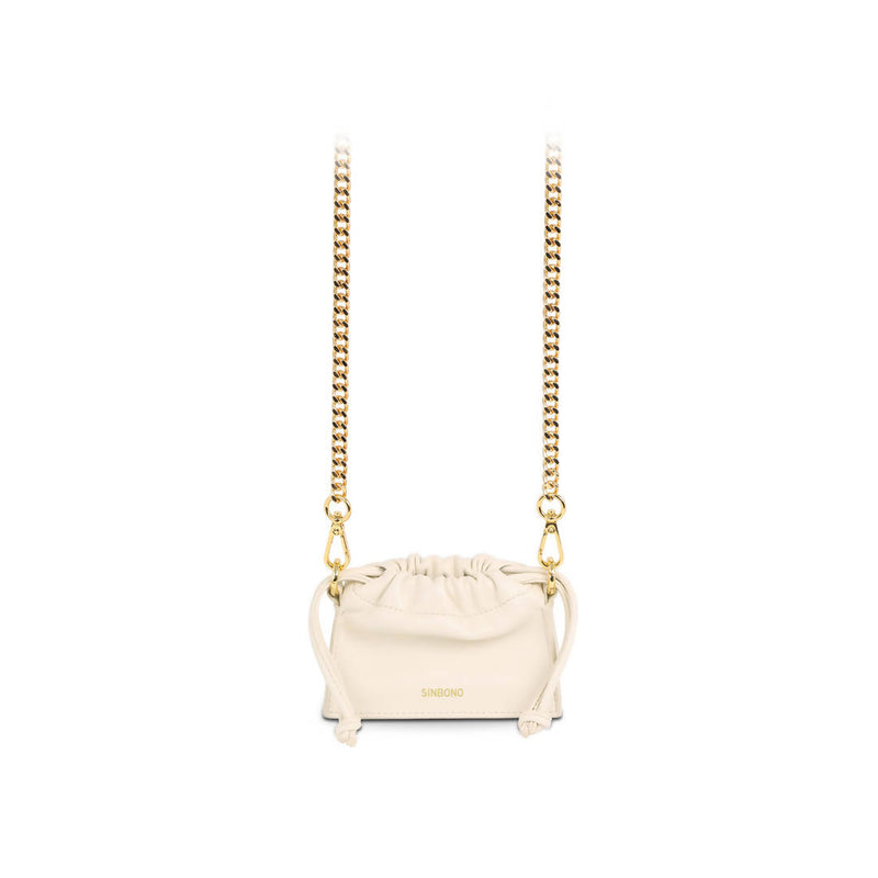 Mini Drawstring Handbag - Ivory - Space to Show
