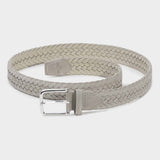 Braided Suede Belt Sand - Gianluca - Space to Show