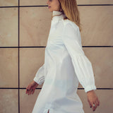 Colette White Cotton Dress - Space to Show