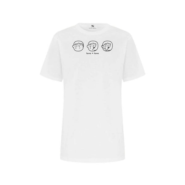 LOVE = LOVE T-shirt White - Space to Show