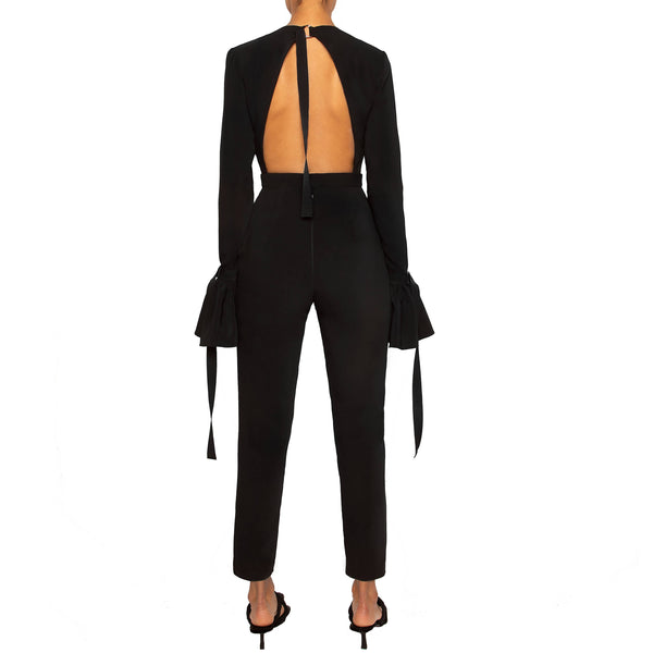 MOSI: Long Sleeve Jumpsuit With Tapered Leg Pants - Space to Show