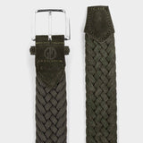 Braided Suede Belt Green - Giuseppe - Space to Show