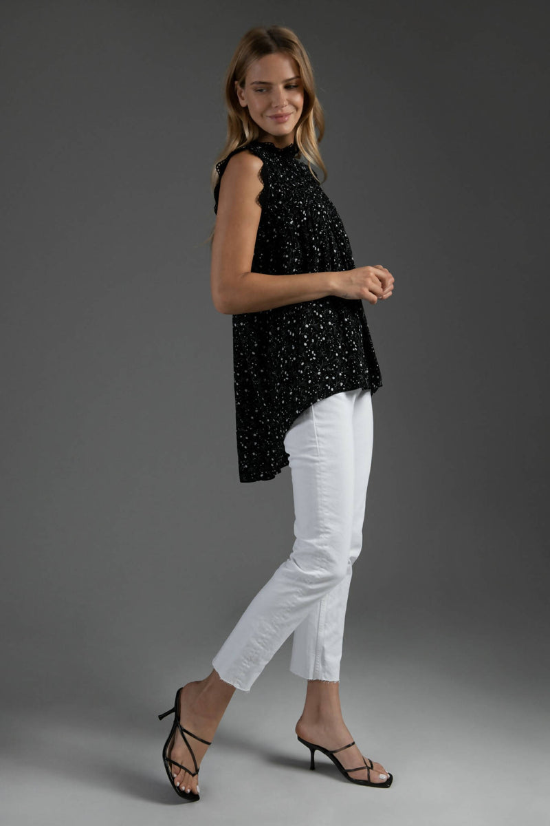 Zinnia Black Smock Blouse - Space to Show