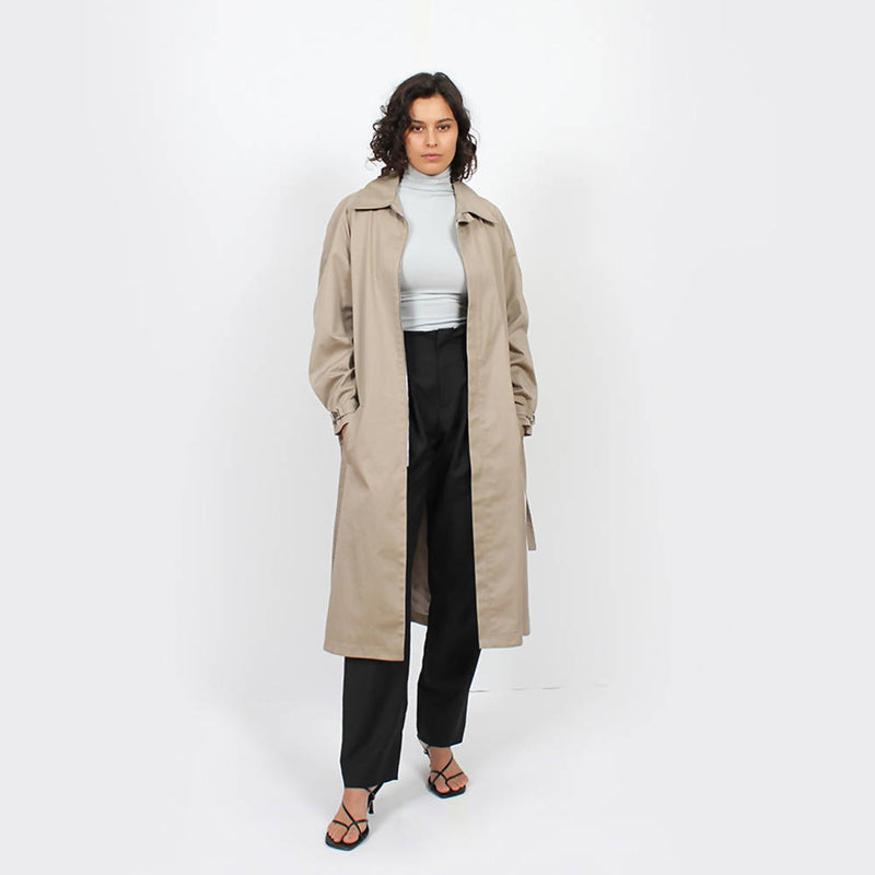 Trench Raglan Jacket : Khaki - Space to Show