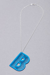 'B' Statement Pendant + Chain - Space to Show