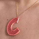 'C' Statement Pendant + Chain - Space to Show