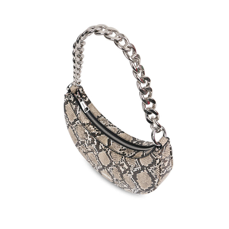 Cairo Saddle Bag - Natural Snake Embossed - Space to Show