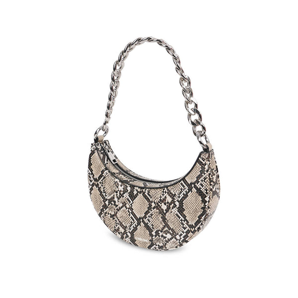 Cairo Saddle Bag - Natural Snake Embossed - Space to Show