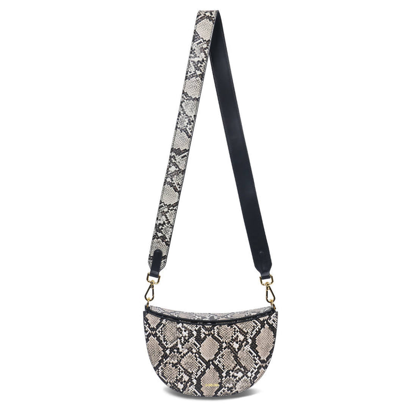 Kace Crossbody Bag - Natural Snake Embossed - Space to Show