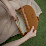 Marie leather bag | Tan - Space to Show