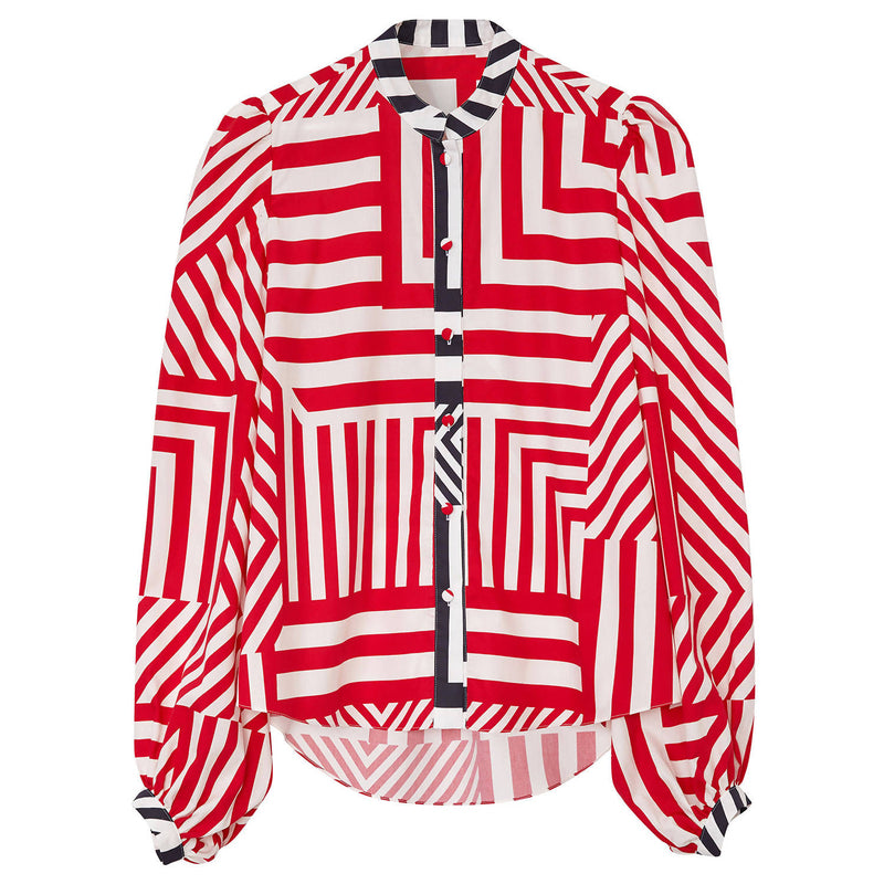 Annie Geometric Print Shirt - Space to Show