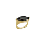 SELENE Black Crystal Marquise Ring - Space to Show