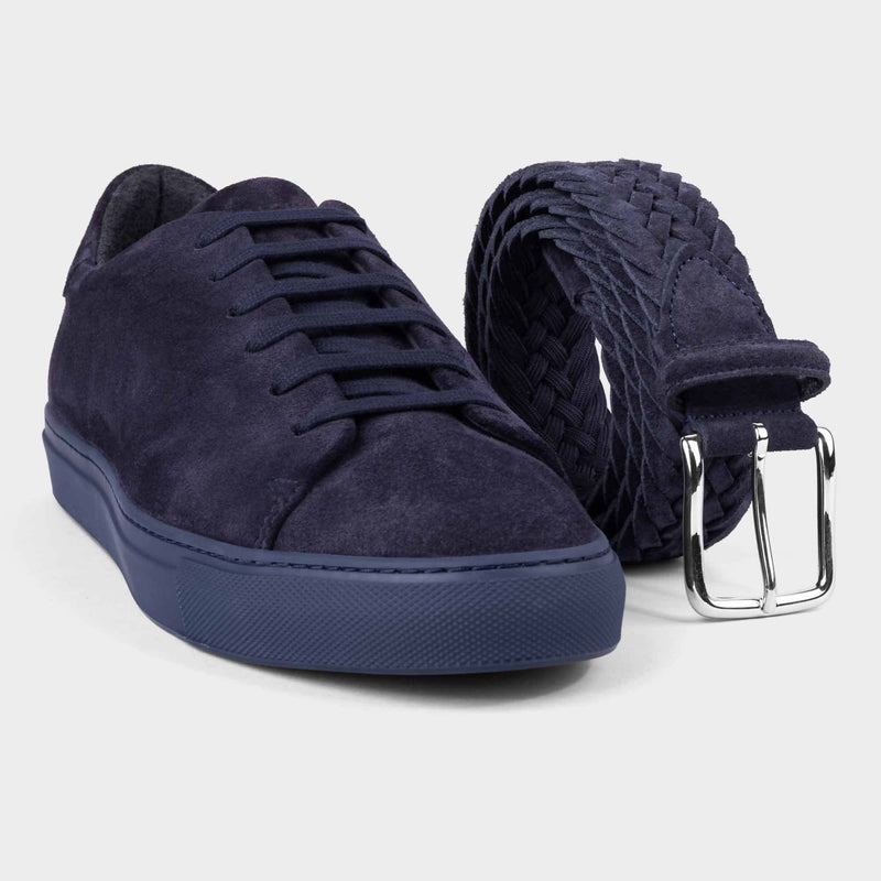 Suede Sneakers Blue - Alfredo - Space to Show