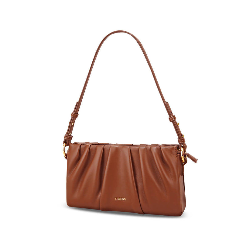 Evelyn Shoulder Bag - Brown - Space to Show