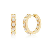 CLIO Opal Hoop Earrings - Space to Show