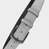 Handmade Leather Belt Grey - Umberto - Space to Show