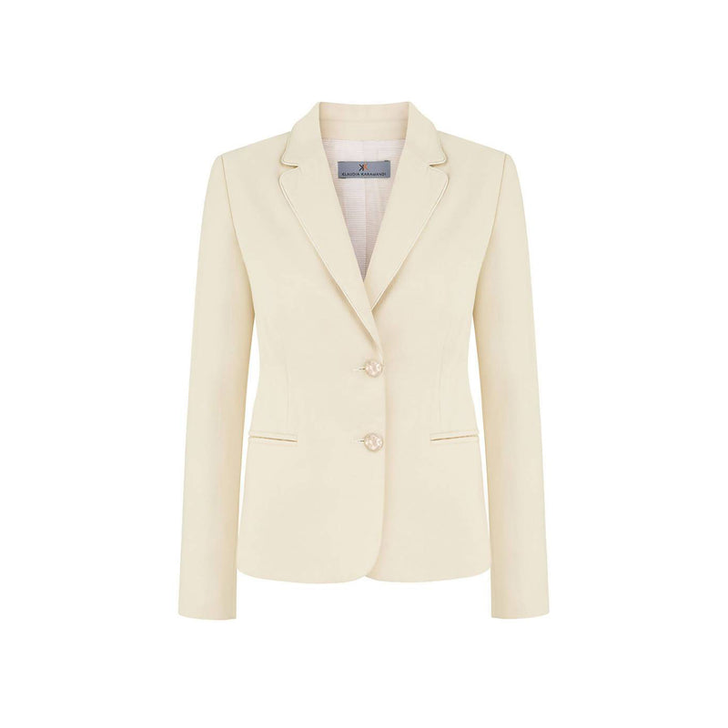 Stefanie Creme Paspel Blazer - Space to Show
