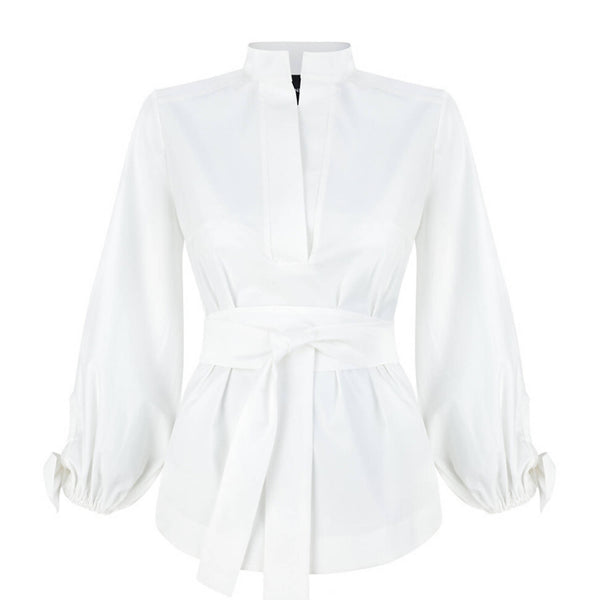 Emma White Cotton Shirt - Space to Show