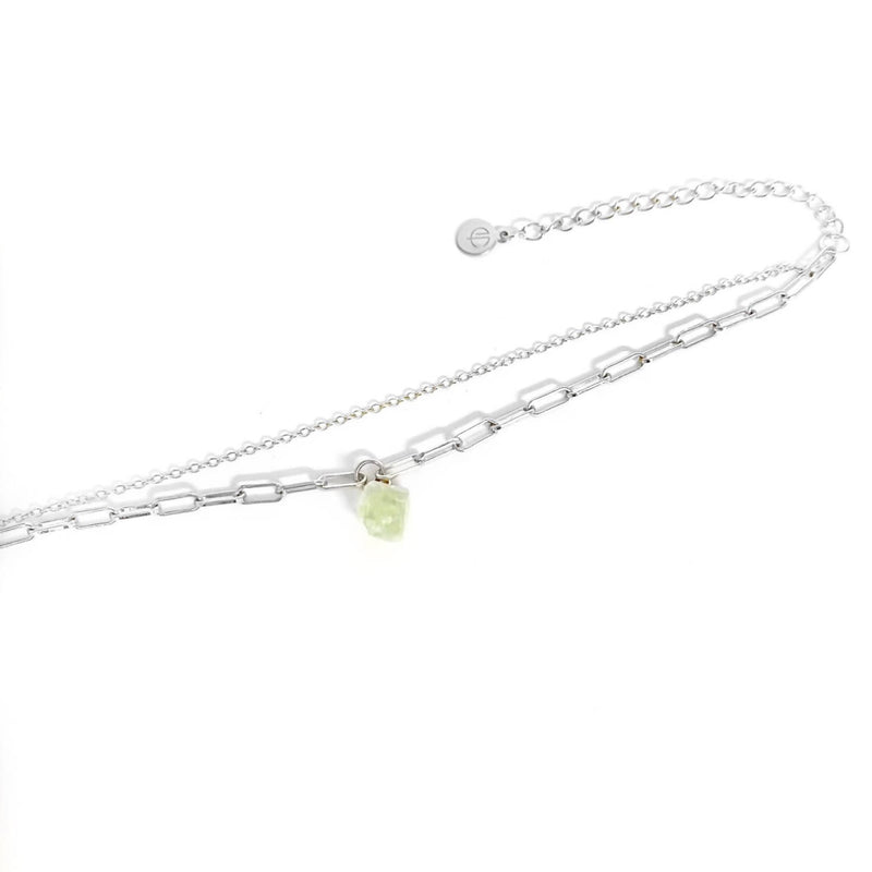 Raw Green Fluorite Crystal Bracelet - Space to Show