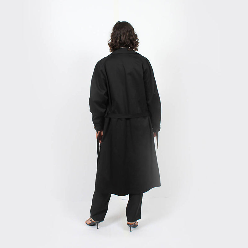 Raglan Trench Jacket : Black - Space to Show