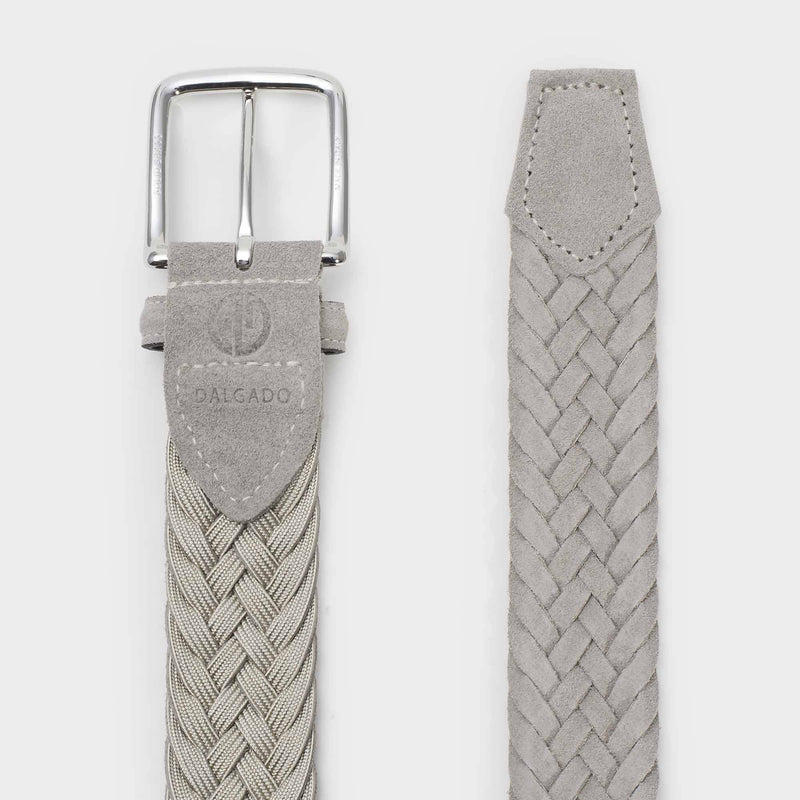 Braided Suede Belt Sand - Gianluca - Space to Show