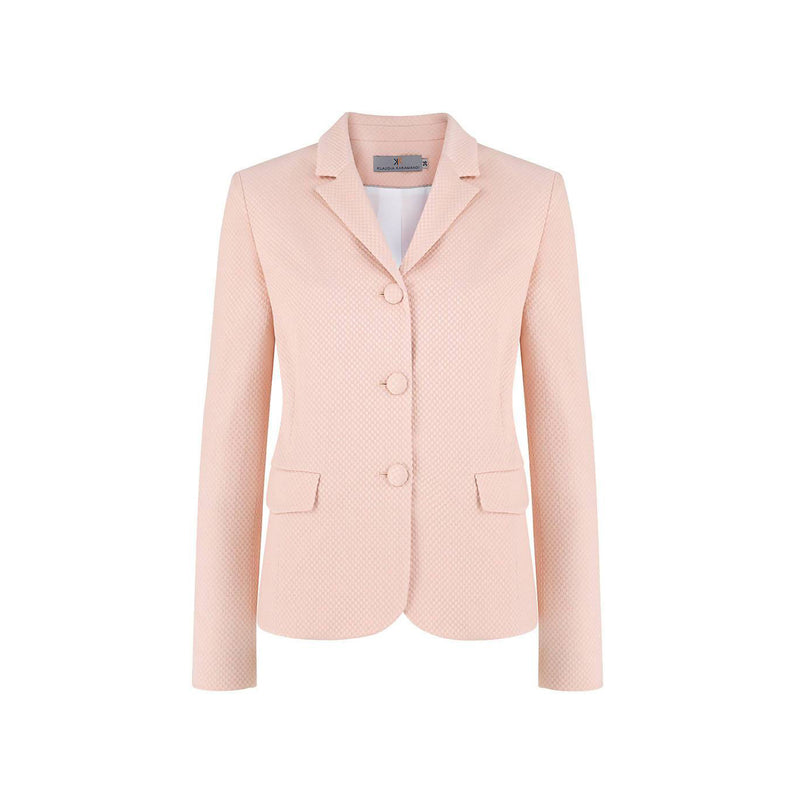 Vera Rosewater Fitted Cotton-Mix Blazer - Space to Show