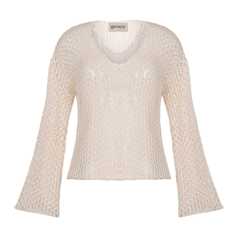 AVA CROCHET COTTON TOP - WHITE - Space to Show