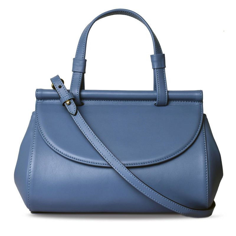 Marie leather bag | Sea blue - Space to Show